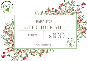 Papa Toa Gift Certificate